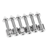 Maxbell 6 Pieces Underwater Fishing Tool Bands Stainless Steel Inserts Connectors