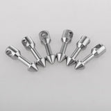 Maxbell 6 Pieces Underwater Fishing Tool Bands Stainless Steel Inserts Connectors