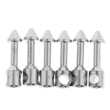 Maxbell 6 Pieces Underwater Fishing Tool Bands Stainless Steel Inserts Connectors