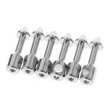 Maxbell 6 Pieces Underwater Fishing Tool Bands Stainless Steel Inserts Connectors