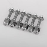 Maxbell 6 Pieces Underwater Fishing Tool Bands Stainless Steel Inserts Connectors