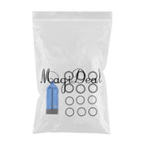 Maxbell Mini Scuba Diving Tank with 12 O Rings and Brass Pick Dive Key Chain Blue