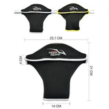 Maxbell Neoprene Kayaking Glove Hands Covers Paddle Gloves Mitts Black Silver