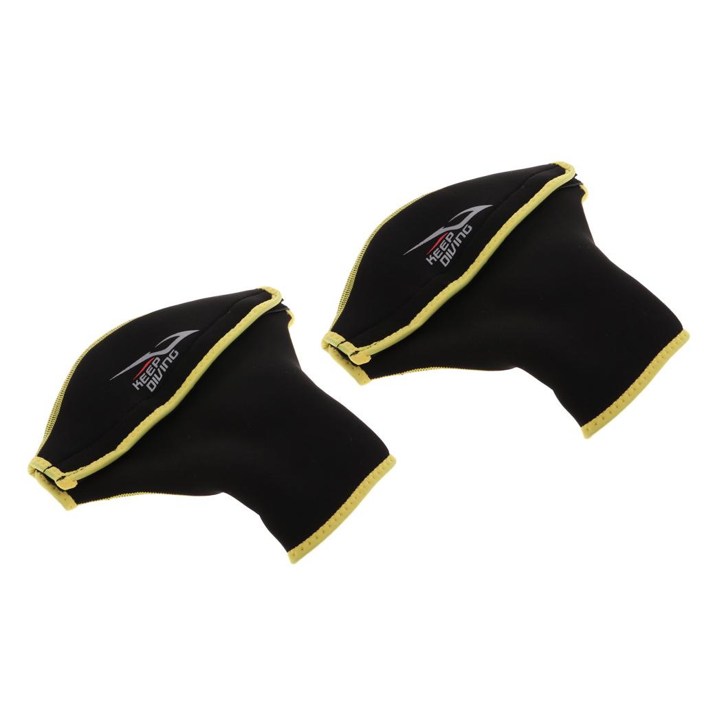 Maxbell Neoprene Kayaking Glove Hands Covers Paddle Gloves Mitts Black Gold