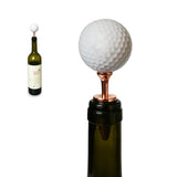 Maxbell Golf Ball Style Wine Bottle Stopper Liquor Bottle Sealer Rose Golden