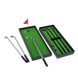 Maxbell Golf Pen Set Mini Desktop Golf Game Putting Green Flag Ballpoint Pens Red