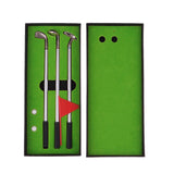 Maxbell Golf Pen Set Mini Desktop Golf Game Putting Green Flag Ballpoint Pens Red