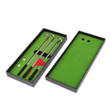 Maxbell Golf Pen Set Mini Desktop Golf Game Putting Green Flag Ballpoint Pens Red