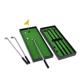 Maxbell Golf Pen Set Mini Desktop Golf Game Putting Green Flag Ballpoint Pens Yellow