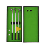 Maxbell Golf Pen Set Mini Desktop Golf Game Putting Green Flag Ballpoint Pens Yellow