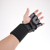 Maxbell Wrist Guard Gloves Half Finger Outdoor Mitt Mittens for Cycling Hiking  L