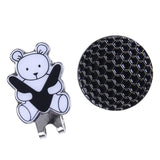 Maxbell Golf Hat Clip with Detachable Magnetic Golf Ball Marker Bear Pattern Black