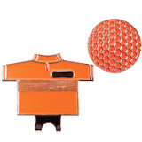 Maxbell Golf Hat Clip with Detachable Magnetic Golf Ball Marker Shirt Design Orange