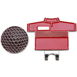 Maxbell Golf Hat Clip with Detachable Magnetic Golf Ball Marker Shirt Design Red