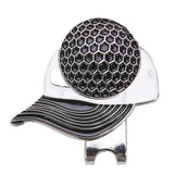 Maxbell Golf Ball Markers Hat Clip Personalized Caps Desigh Magnetic Clamps  black