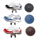 Maxbell Golf Hat Clip with Detachable Magnetic Ball Marker Sneaker Pattern Black