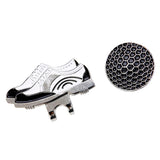 Maxbell Golf Hat Clip with Detachable Magnetic Ball Marker Sneaker Pattern Black