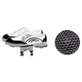 Maxbell Golf Hat Clip with Detachable Magnetic Ball Marker Sneaker Pattern Black