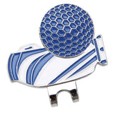 Maxbell Golf Hat Clip with Detachable Magnetic Golf Ball Marker for Golf Cap Blue