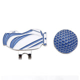 Maxbell Golf Hat Clip with Detachable Magnetic Golf Ball Marker for Golf Cap Blue