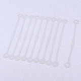 Maxbell 10pcs Tennis Squash Racket Vibration Dampeners Shock Absorber Strips Clear