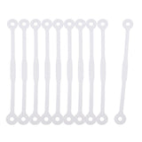 Maxbell 10pcs Tennis Squash Racket Vibration Dampeners Shock Absorber Strips Clear