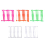 Maxbell 10pcs Tennis Squash Racket Vibration Dampeners Shock Absorber Strips Clear