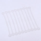 Maxbell 10pcs Tennis Squash Racket Vibration Dampeners Shock Absorber Strips Clear