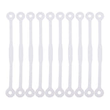 Maxbell 10pcs Tennis Squash Racket Vibration Dampeners Shock Absorber Strips Clear