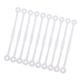 Maxbell 10pcs Tennis Squash Racket Vibration Dampeners Shock Absorber Strips Clear