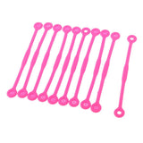 Maxbell 10pcs Tennis Squash Racket Vibration Dampeners Shock Absorber Strips Pink