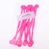 Maxbell 10pcs Tennis Squash Racket Vibration Dampeners Shock Absorber Strips Pink