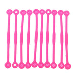 Maxbell 10pcs Tennis Squash Racket Vibration Dampeners Shock Absorber Strips Pink