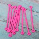 Maxbell 10pcs Tennis Squash Racket Vibration Dampeners Shock Absorber Strips Pink