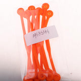 Maxbell 10pcs Tennis Squash Racket Vibration Dampeners Shock Absorber Strips Orange