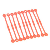 Maxbell 10pcs Tennis Squash Racket Vibration Dampeners Shock Absorber Strips Orange