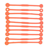 Maxbell 10pcs Tennis Squash Racket Vibration Dampeners Shock Absorber Strips Orange