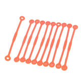 Maxbell 10pcs Tennis Squash Racket Vibration Dampeners Shock Absorber Strips Orange