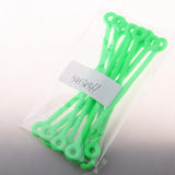 Maxbell 10pcs Tennis Squash Racket Vibration Dampeners Shock Absorber Strips Green