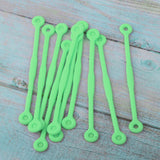 Maxbell 10pcs Tennis Squash Racket Vibration Dampeners Shock Absorber Strips Green