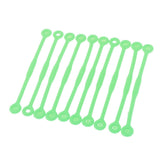 Maxbell 10pcs Tennis Squash Racket Vibration Dampeners Shock Absorber Strips Green