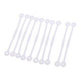 Maxbell 10pcs Tennis Squash Racket Vibration Dampeners Shock Absorber Strips White