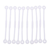 Maxbell 10pcs Tennis Squash Racket Vibration Dampeners Shock Absorber Strips White