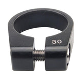 Maxbell Alloy SeatPost Clamp Fixed Screw Tube Bike Bicycle Seat Clip Black 30mm