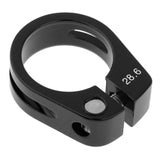 Maxbell Alloy SeatPost Clamp Fixed Screw Tube Bike Bicycle Seat Clip Black 28.6mm