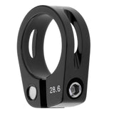 Maxbell Alloy SeatPost Clamp Fixed Screw Tube Bike Bicycle Seat Clip Black 28.6mm