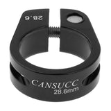 Maxbell Alloy SeatPost Clamp Fixed Screw Tube Bike Bicycle Seat Clip Black 28.6mm