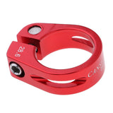 Maxbell Alloy SeatPost Clamp Fixed Screw Tube Bike Bicycle Seat Clip Red 28.6mm