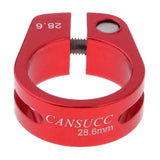 Maxbell Alloy SeatPost Clamp Fixed Screw Tube Bike Bicycle Seat Clip Red 28.6mm