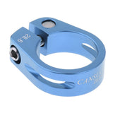 Maxbell Alloy SeatPost Clamp Fixed Screw Tube Bike Bicycle Seat Clip Blue 28.6mm